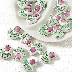 Cuentas de porcelana esmaltada hechas a mano&nbsp;PW-WGF0CC5-M