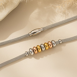 Браслеты из бусин из нержавеющей стали 304 FS-WG89CD2-01