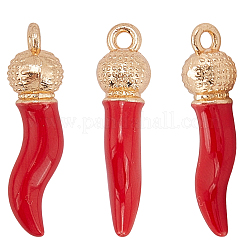 20 шт. 2 цвета непрозрачные подвески из смолы RESI-SC0006-21