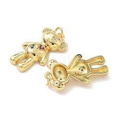 Латунные микро проложить кубического циркония подвески KK-L239-033G