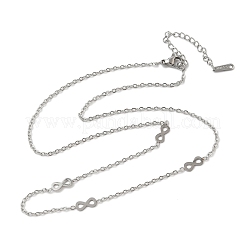 Ожерелья из нержавеющей стали 304 для женщин и мужчин NJEW-K292-01H-P