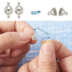 Латунные магнитные застежки с петлями KK-TA0007-35-NF