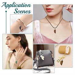 5 шт. двухцветных резных подвесок из опалита&nbsp;G-YW0002-41