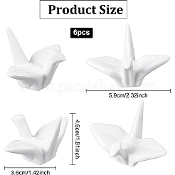 Resto de palillos de porcelana&nbsp;DJEW-WH0015-51