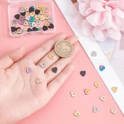 60 шт. 5-х цветные бусины из нержавеющей стали 304 STAS-UN0039-53