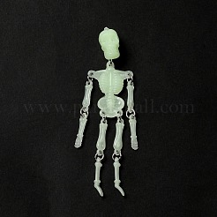 Хэллоуин светящиеся подвески из пвх скелета HJEW-B007-01