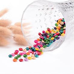 Бусины из натурального дерева рондель без свинца X-YTB032