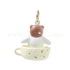 Pendentifs en laiton peints à la bombe et imprimés aux UV&nbsp;KK-CBA6775-01C