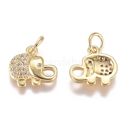 Латунные микро проложить кубического циркония подвески ZIRC-G168-40G