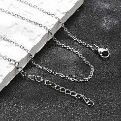 Collier à chaîne en acier inoxydable 304 anti-ternissement&nbsp;X-STAS-T040-PJ204-70