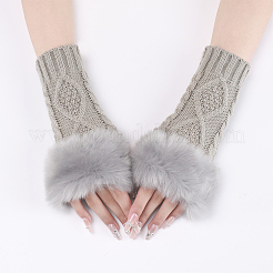 Guantes sin dedos para tejer hilo de fibra de poliacrilonitrilo&nbsp;COHT-PW0001-15H