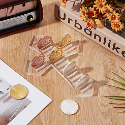 Акриловый держатель для монет ODIS-WH0078-05A