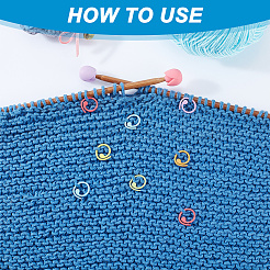 30 шт. окрашенные в выпечку кольца из цинкового сплава для вязания петель DIY-NB0009-64