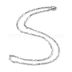 Collana a catena a scatola anti-ossidazione per uomo&nbsp;LS-NJEW-F027-17-2.5mm