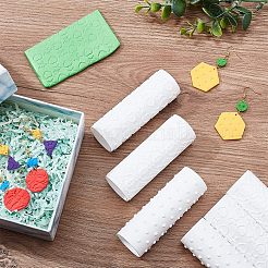 Пластиковая ручка глиняная текстура валики AJEW-WH0258-497