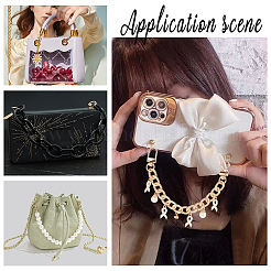 2 шт. алюминиевые ремни для сумок с цепочкой AJEW-PH0018-07B