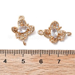 Шармы-соединители из латуни с микропаве из кубического циркония KK-Z103-10KCG-01