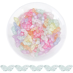 100 Stück transparente Crackle-Acrylperlen&nbsp;OACR-PA0001-75