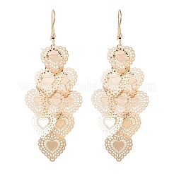 Boucles d'oreilles avec pendentif en laiton&nbsp;EJEW-B157-02A-G
