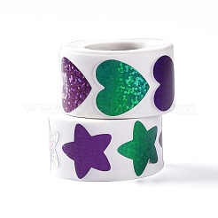 8 узор ПВХ самоклеющиеся блестящие наклейки X-DIY-A042-14A