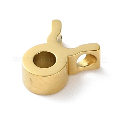 星座 304 ステンレススチール チャーム  牡牛座  9x7.5x3mm  穴：2mm&nbsp;STAS-U038-01G-02