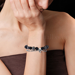 1 pz 925 perline a forma di teschio in argento sterling&nbsp;FIND-BC0014-17