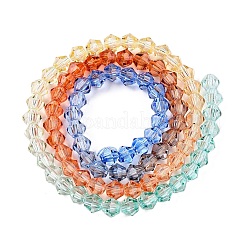 Hilos de cuentas de vidrio con pintura para hornear de color degradado&nbsp;DGLA-A039-T2mm-A014
