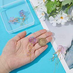 4 шт. подвески из латуни и стекла двух цветов&nbsp;PALLOY-WR00030