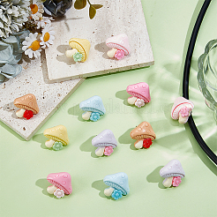 12 шт. 6 стиля подвески-стетоскопа из смолы&nbsp;HJEW-OC00148