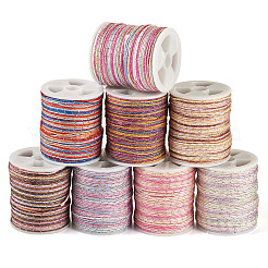 8 рулон двухцветного сегментно окрашенного нейлонового металлического шнура&nbsp;NWIR-TA0001-28A