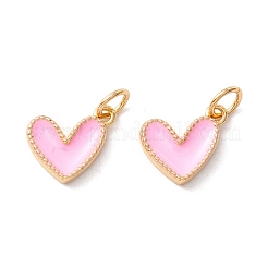 Подвески из латуни с покрытием из эмали&nbsp;KK-D073-27G-05