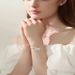 16 шт. подвески в виде силуэта щенка из нержавеющей стали 304&nbsp;STAS-LP0003-21