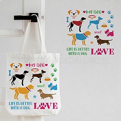 Modelli di stencil per pittura da disegno riutilizzabili in plastica&nbsp;DIY-WH0172-302