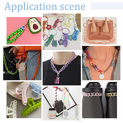 20 прядь 10-х цветных непрозрачных акриловых кабельных цепей SACR-PH0002-11