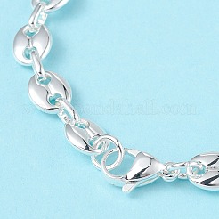 Браслет-цепочка из нержавеющей стали 304 в виде кофейных зерен для мужчин и женщин&nbsp;BJEW-G669-10S