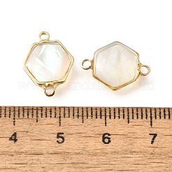 Подвески-соединители из натуральной белой латуни&nbsp;KK-E794-01G-07