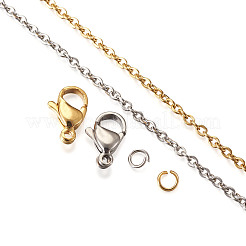 Наборы для самостоятельного изготовления цепочек и браслетов из нержавеющей стали DIY-YS0001-24