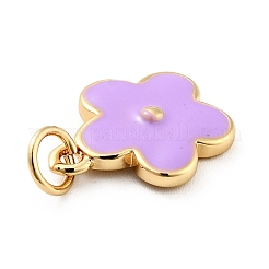 Подвески из латуни с покрытием из эмали KK-G387-09G-04