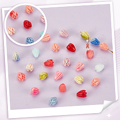 54 шт. 9-х цветные бусины из эпоксидной смолы RESI-GA0001-27