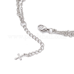 Подвеска-крест из нержавеющей стали 304 NJEW-JN05480