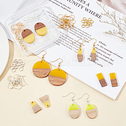 DIY baumeln Ohrring machen Kits&nbsp;RESI-OC0001-15