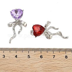 Стеклянные подвески из сплава с покрытием стойки&nbsp;FIND-Z054-01P