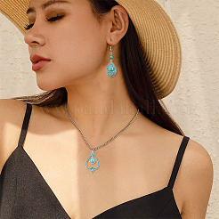24 pz 8 stili pendenti in lega di stile tibetano&nbsp;FIND-TA0010-13