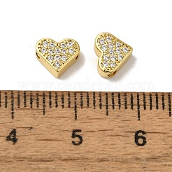 Латунные микро проложить кубического циркония бусы KK-H487-03G