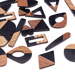 Подвески из смолы и ореха&nbsp;RESI-TA0001-12