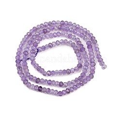 Природный аметист нитей бисера&nbsp;LS-G-L625-A01-3x2mm-01