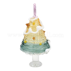 Décorations de sapin de Noël artisanales en verre filé&nbsp;LAMP-C026-06B
