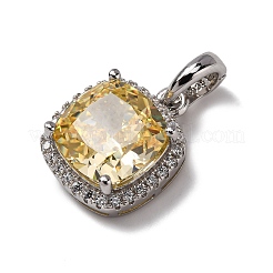 925 ciondolo in argento sterling con zirconi cubici gialli&nbsp;STER-F063-01A-02