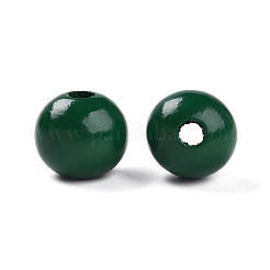 Расписные бусы из натурального дерева WOOD-A018-16mm-05