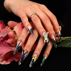 40 шт. 10 цвета окрашенные распылением подвески из сплава&nbsp;MRMJ-HY0002-36